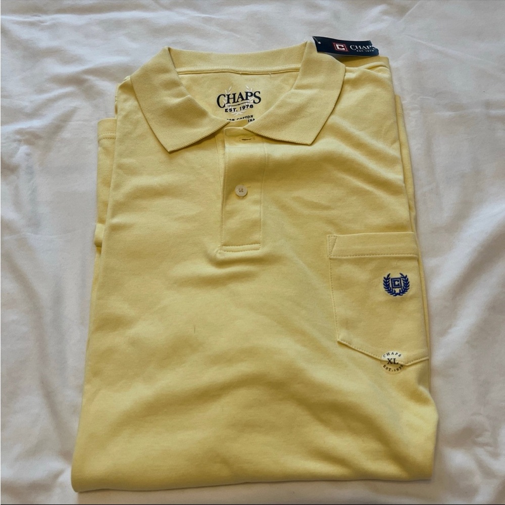 Chaps Cream Polo Shirt